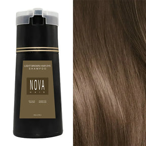 Shampoo de tingimento capilar Black Nova Hair Instant Dye 3 em 1 para homens e mulheres . Fórmula que cuida dos cabelos, controla a oleosidade e da nutrição capilar.