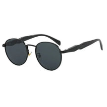 Óculos femininos de sol redondos da Vintage com proteção UV 400.