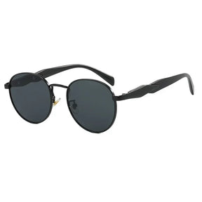 Óculos femininos de sol redondos da Vintage com proteção UV 400.
