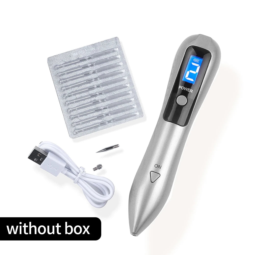 Caneta a Laser que remove manchas escuras, sardas, verrugas e até tatuagem