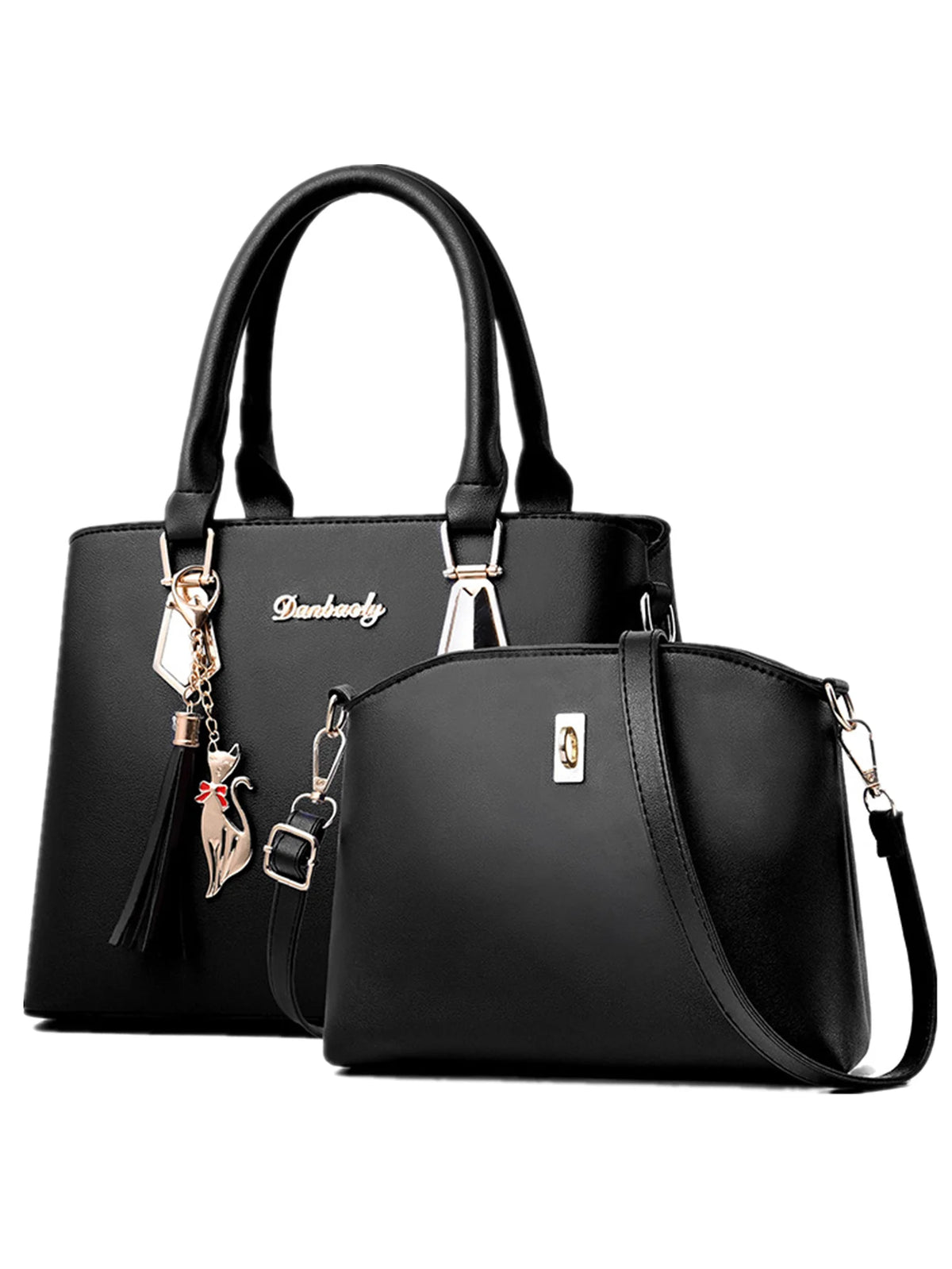 Bolsa Danbaoly de mão versão coreana para mulheres e bolsa de ombro simples.