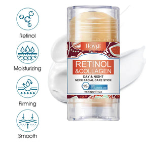 Creme para região do pescoço composto por retinol, colágeno e ácido hialurônico. Reafirma a pele e hidrata.