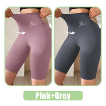 Shorts esportivos para mulheres, leggings de cintura alta, para ciclismo, academia, ioga e fitness.