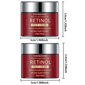 Creme Facial Youngcôme com Retinol, Ácido Hialurônico e Niacinamida – Antissinais, Anti-envelhecimento e Hidratação Profunda