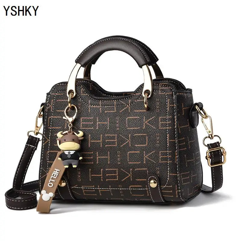 Nova Bolsa Yshky de ombro com designer de luxo para uso feminino.
