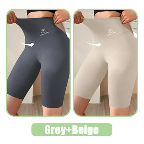 Shorts esportivos para mulheres, leggings de cintura alta, para ciclismo, academia, ioga e fitness.