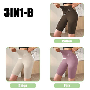 Shorts esportivos para mulheres, leggings de cintura alta, para ciclismo, academia, ioga e fitness.