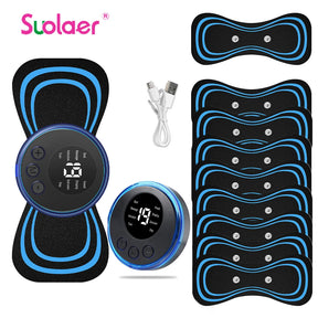 Mini portátil massageador elétrico para pescoço.