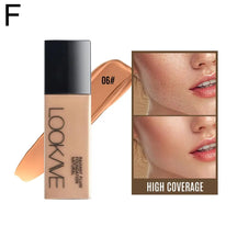 LOOKAVE Base Líquida de Longa Duração – Cobertura Completa, Acabamento Fosco Natural, Hidratante com Efeito CC e Corretivo Integrado