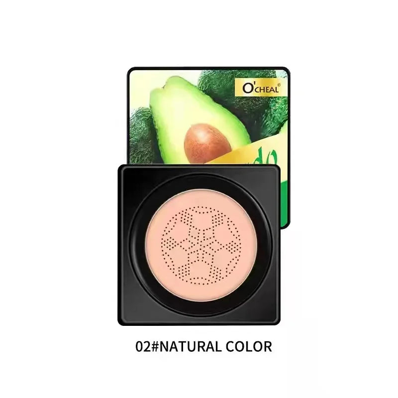 OCHEAL-Mushroom Head Foundation, Base para Maquiagem de Rosto, Corretivo, Vem com Almofada