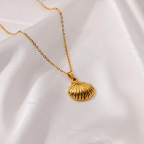Colar de coração, lua, pérola, estrela multicamadas de aço inoxidável 316l, para mulheres, meninas, cor dourada