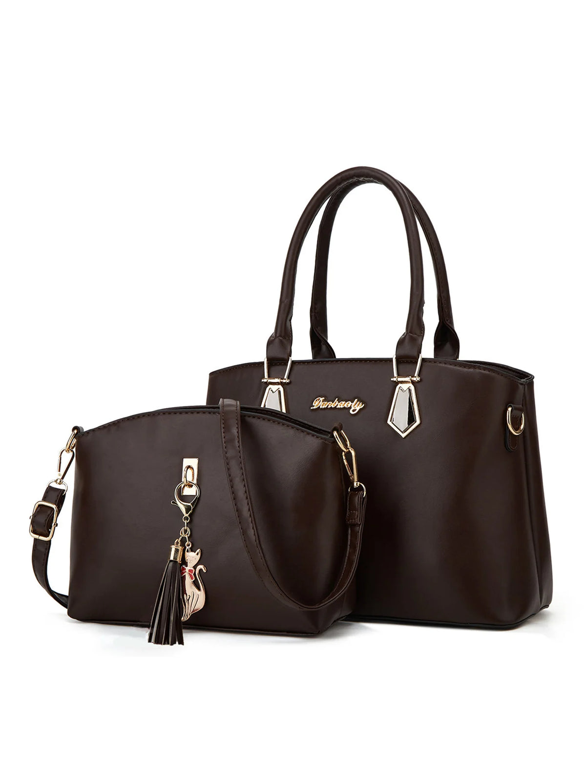 Bolsa Danbaoly de mão versão coreana para mulheres e bolsa de ombro simples.