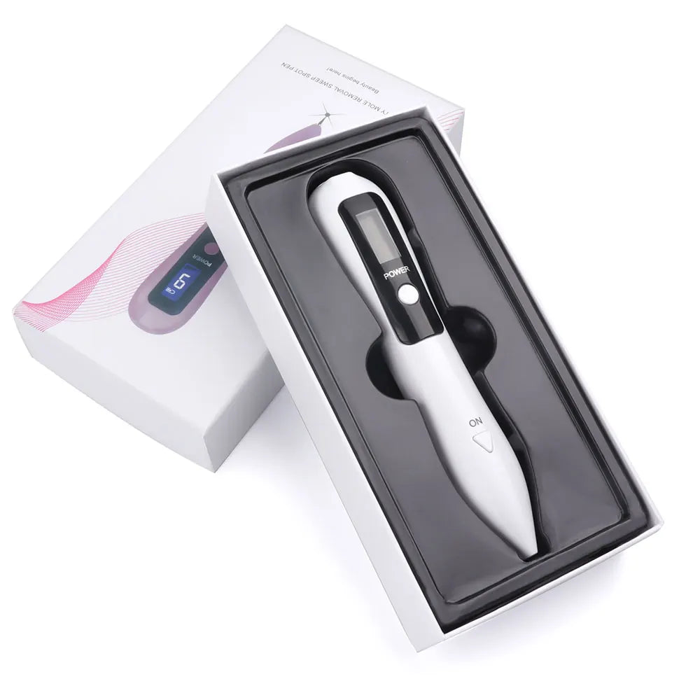 Caneta a Laser que remove manchas escuras, sardas, verrugas e até tatuagem