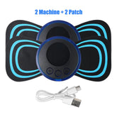 Mini portátil massageador elétrico para pescoço.