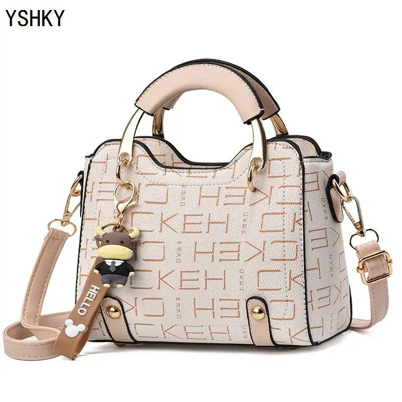 Nova Bolsa Yshky de ombro com designer de luxo para uso feminino.