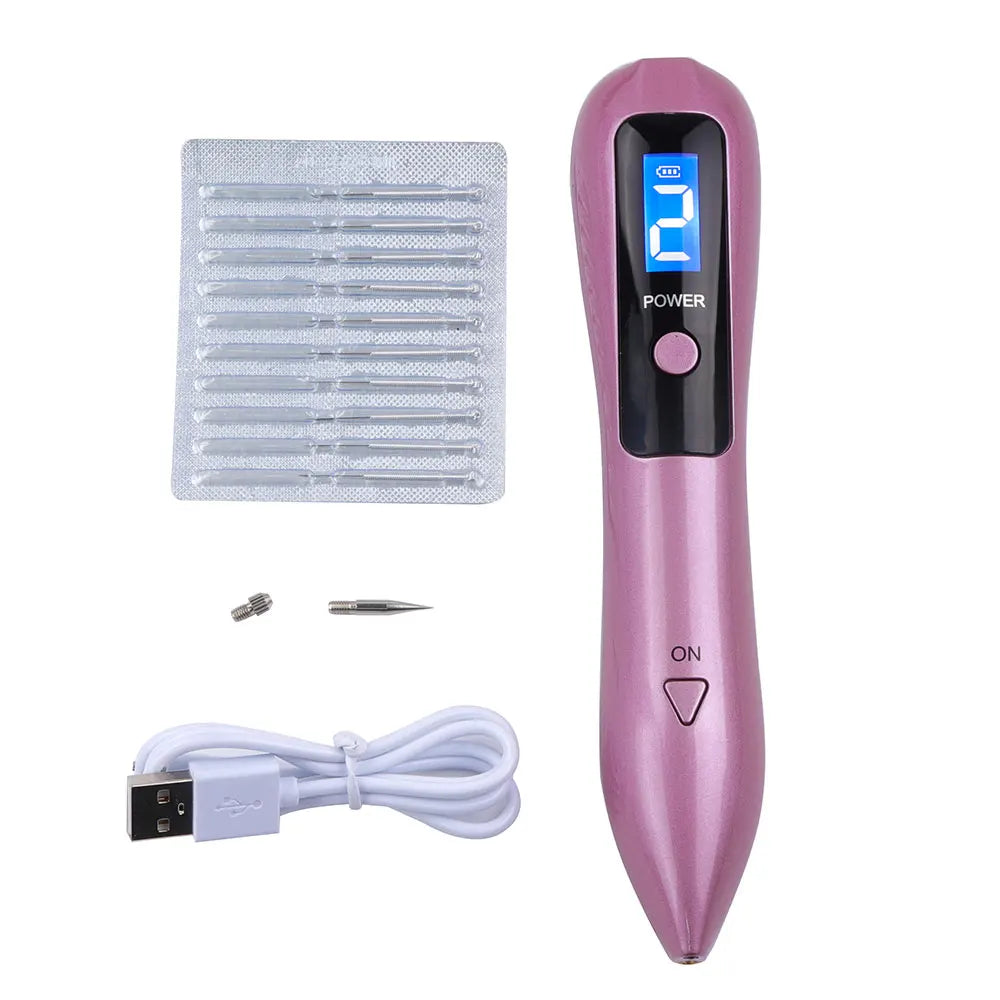 Caneta a Laser que remove manchas escuras, sardas, verrugas e até tatuagem