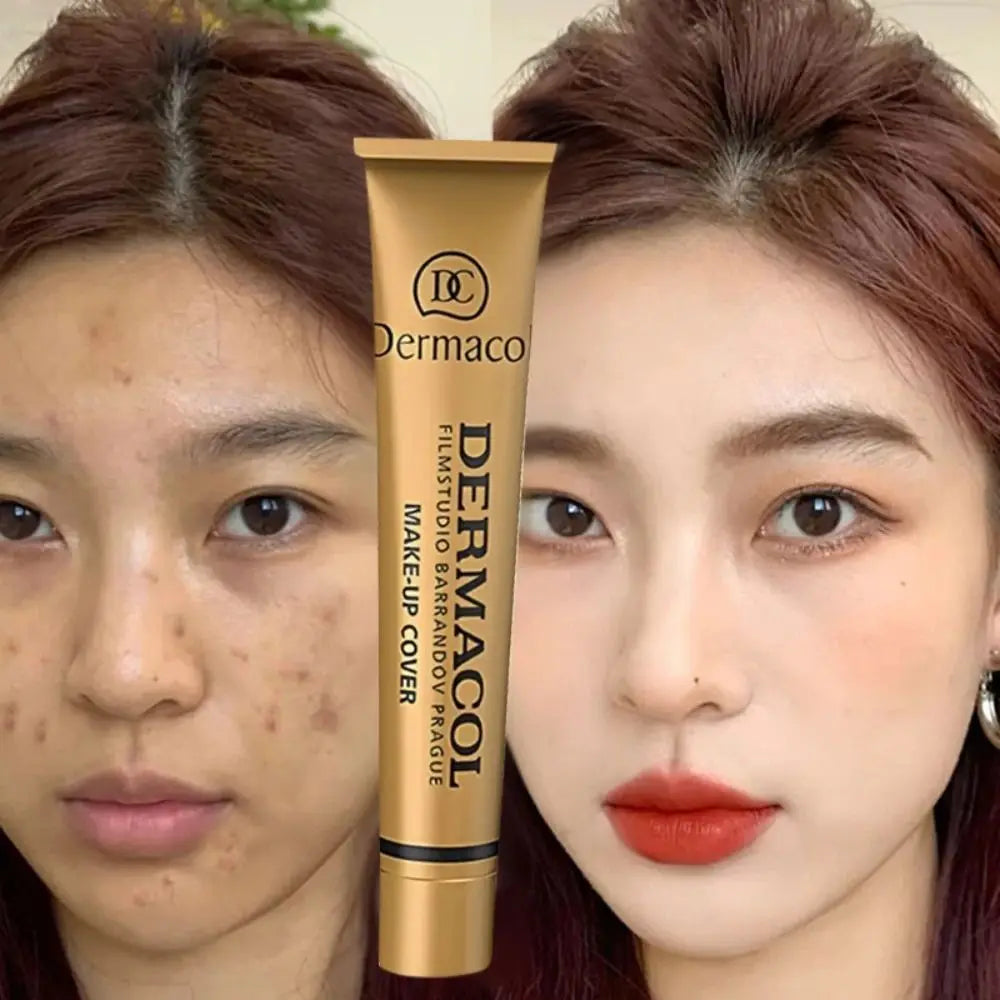 Novo corretivo Dermacol em bastão cremoso com diversos tons, alta qualidade, à prova d'água, corretivo universal, maquiagem natural, base líquida.