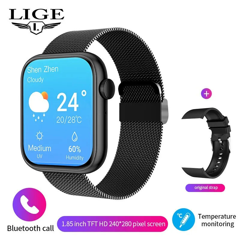 Relógio Inteligente Para Mulheres Tela de Toque Completa Bluetooth Chamada, à Prova D 'Água, Esporte Rastreador de Fitness Smartwatch
