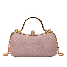 Mini bolsa brilhante de luxo de corrente com strass e glitter. Perfeita para festas, casamentos, bailes de formatura e jantares.