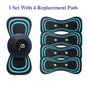 Mini portátil massageador elétrico para pescoço.