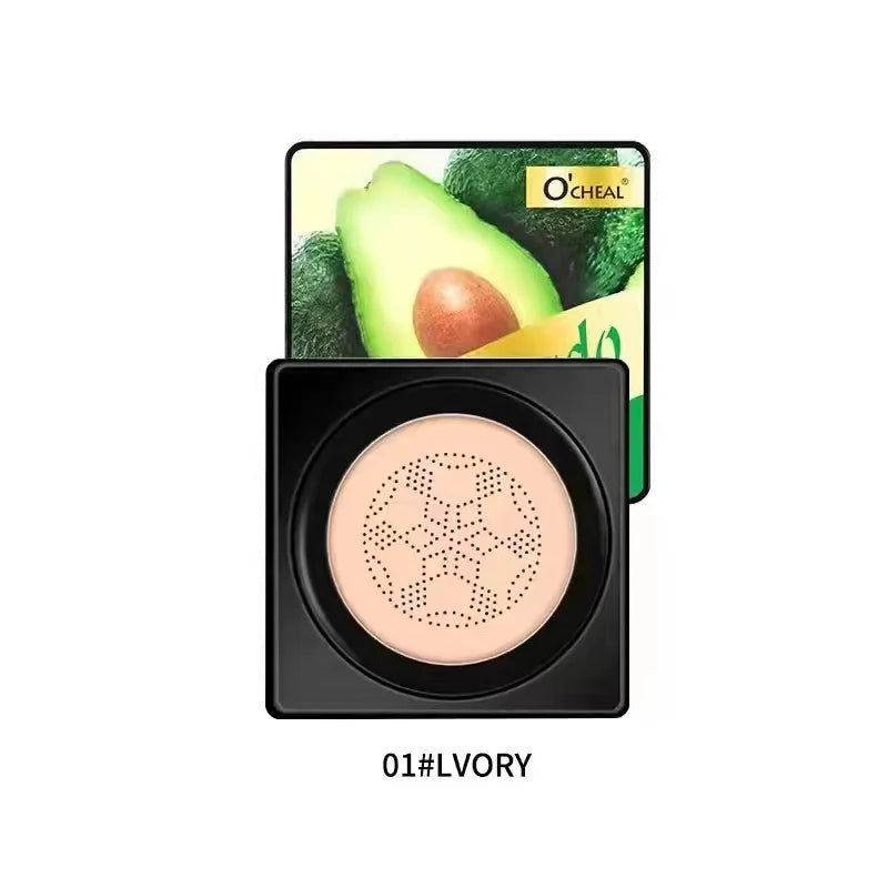 OCHEAL-Mushroom Head Foundation, Base para Maquiagem de Rosto, Corretivo, Vem com Almofada