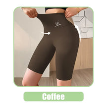 Shorts esportivos para mulheres, leggings de cintura alta, para ciclismo, academia, ioga e fitness.