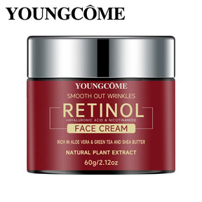 Creme Facial Youngcôme com Retinol, Ácido Hialurônico e Niacinamida – Antissinais, Anti-envelhecimento e Hidratação Profunda