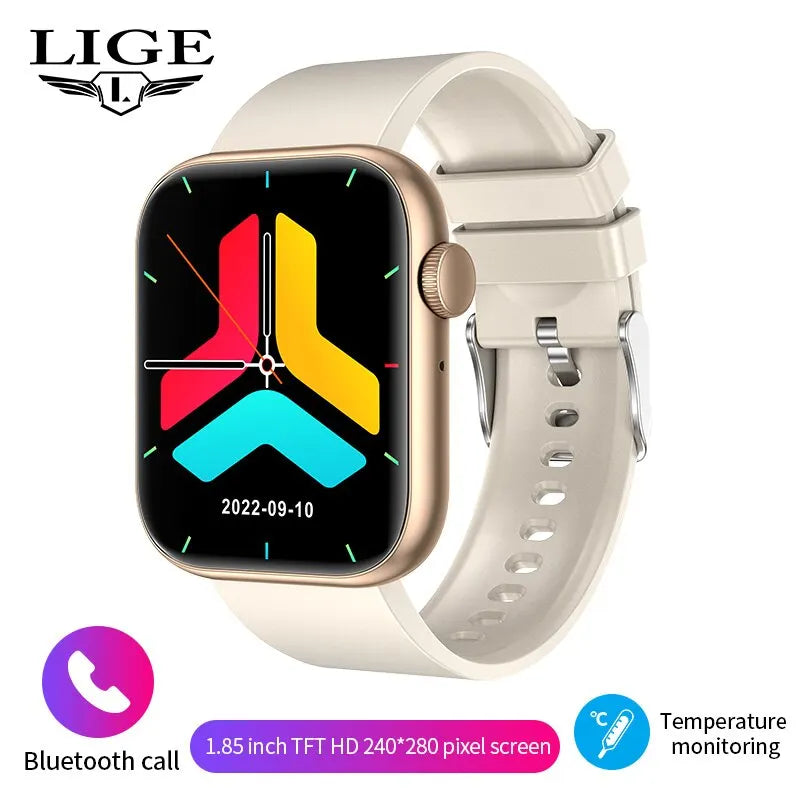Relógio Inteligente Para Mulheres Tela de Toque Completa Bluetooth Chamada, à Prova D 'Água, Esporte Rastreador de Fitness Smartwatch