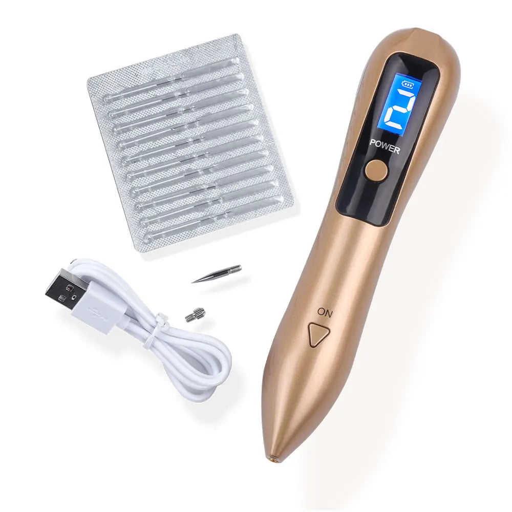 Caneta a Laser que remove manchas escuras, sardas, verrugas e até tatuagem