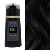 Shampoo de tingimento capilar Black Nova Hair Instant Dye 3 em 1 para homens e mulheres . Fórmula que cuida dos cabelos, controla a oleosidade e da nutrição capilar.