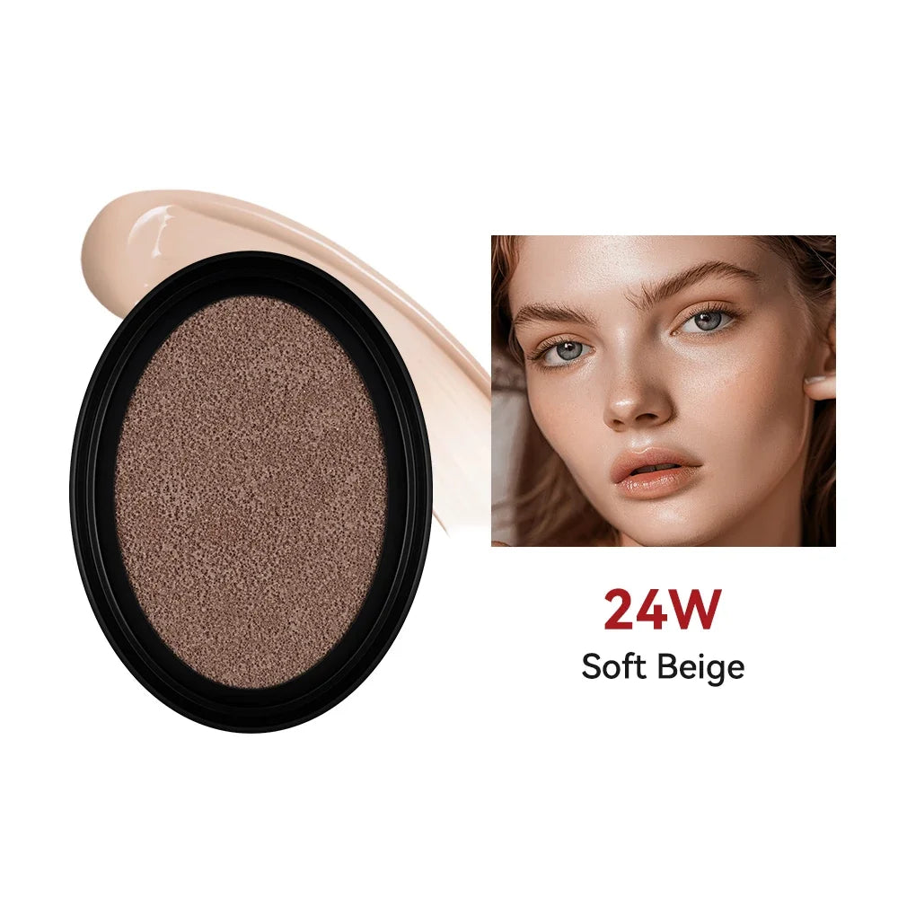 Base Lakerain Super Fit Cushion Refill à prova d'água, 72 horas de duração, com proteção solar UV.