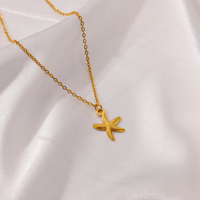 Colar de coração, lua, pérola, estrela multicamadas de aço inoxidável 316l, para mulheres, meninas, cor dourada
