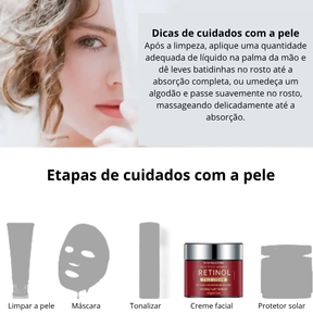 Creme Facial Youngcôme com Retinol, Ácido Hialurônico e Niacinamida – Antissinais, Anti-envelhecimento e Hidratação Profunda