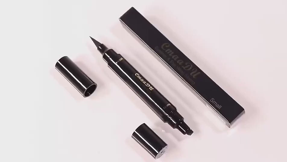 Kit Delineador Preto + Delineador Líquido Flare – Precisão, Pigmentação Intensa e Longa Duração