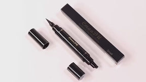 Kit Delineador Preto + Delineador Líquido Flare – Precisão, Pigmentação Intensa e Longa Duração
