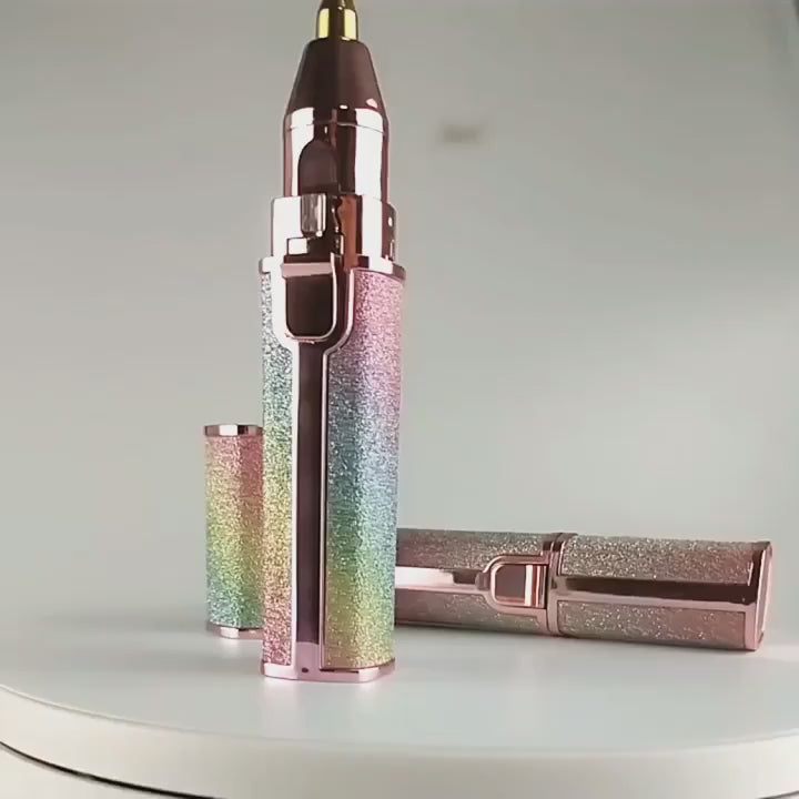 Depilador elétrico recarregável 2 em 1, aparador de sobrancelha. Serve para qualquer parte do corpo.